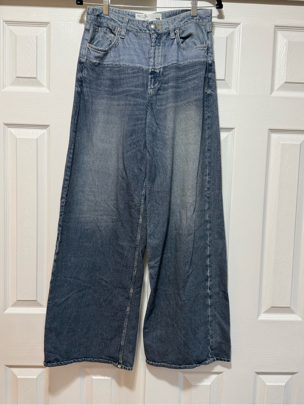 rag & bone Miramar Sophie Antonia Wide Leg Jeans 28